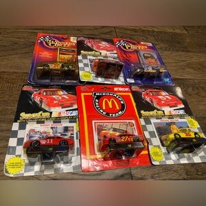#4 Vintage Die Cast Car Lot (red)